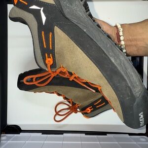 Salewa Men’s Hiking Shoes - Brown & Orange - Size